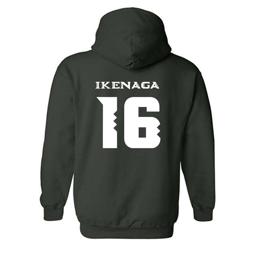 Hawaii - NCAA Women's Volleyball : Tayli Ikenaga - Replica Shersey Hooded Sweatshirt-1