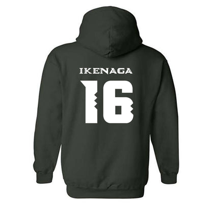 Hawaii - NCAA Women's Volleyball : Tayli Ikenaga - Replica Shersey Hooded Sweatshirt-1