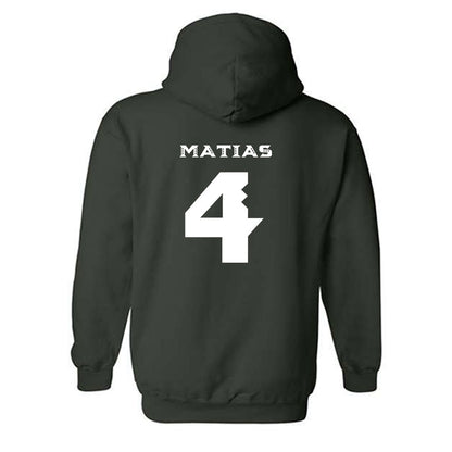 Hawaii - NCAA Women's Volleyball : Jackie Matias - Replica Shersey Hooded Sweatshirt-1