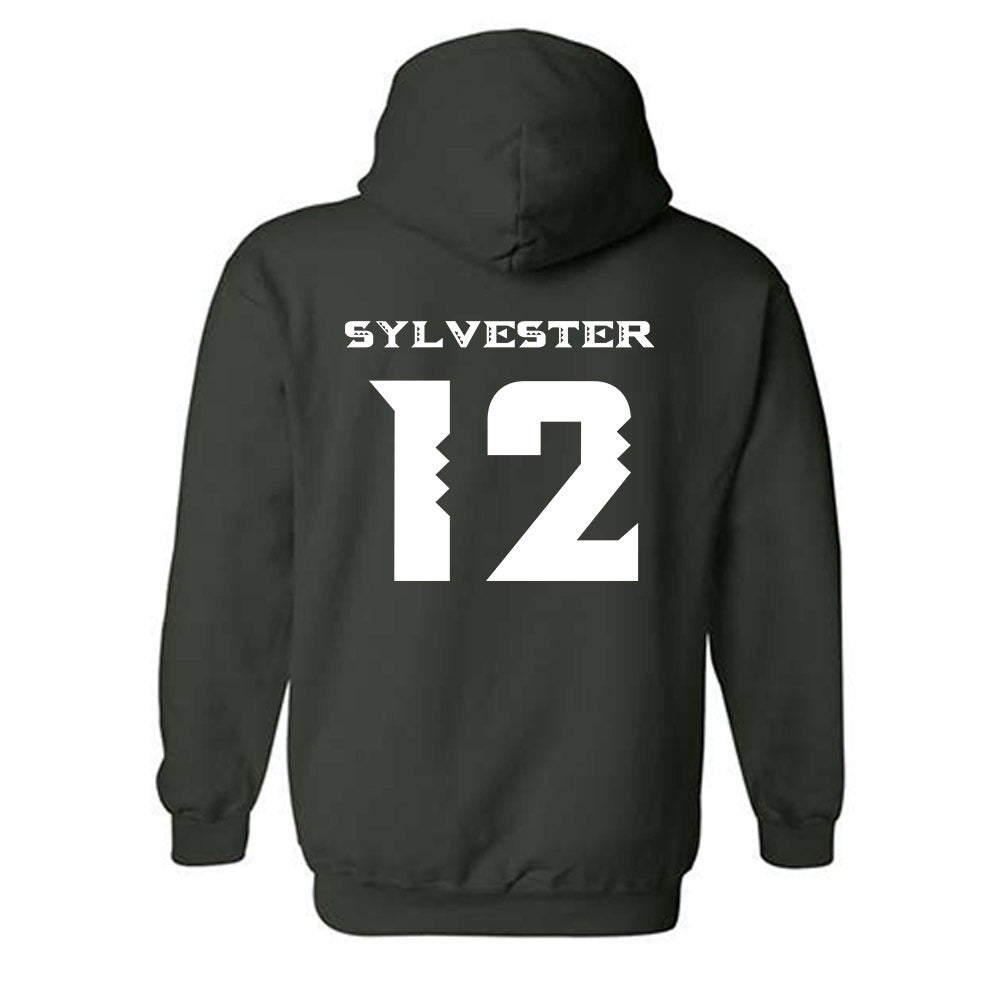 Hawaii - NCAA Women's Volleyball : Miliana Sylvester - Replica Shersey Hooded Sweatshirt-1