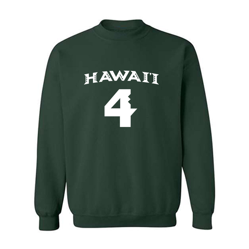 Hawaii - NCAA Women's Volleyball : Jackie Matias - Replica Shersey Crewneck Sweatshirt-0