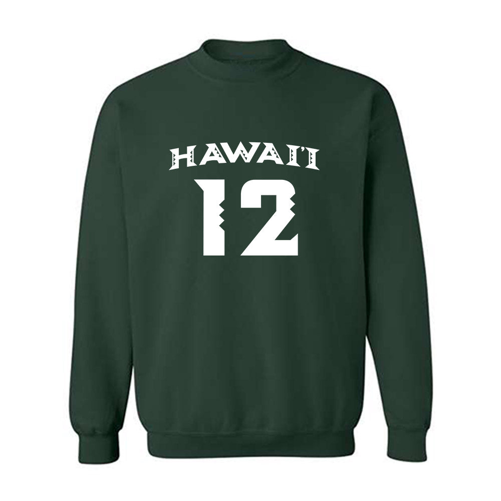 Hawaii - NCAA Women's Volleyball : Miliana Sylvester - Replica Shersey Crewneck Sweatshirt-0