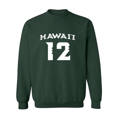 Hawaii - NCAA Women's Volleyball : Miliana Sylvester - Replica Shersey Crewneck Sweatshirt-0