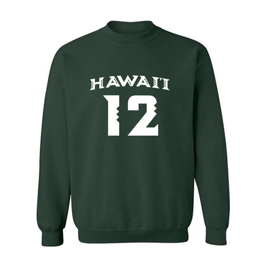 Hawaii - NCAA Women's Volleyball : Miliana Sylvester - Replica Shersey Crewneck Sweatshirt-0