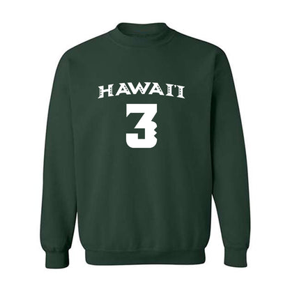 Hawaii - NCAA Women's Volleyball : Adrianna Arquette - Replica Shersey Crewneck Sweatshirt-0