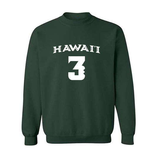 Hawaii - NCAA Women's Volleyball : Adrianna Arquette - Replica Shersey Crewneck Sweatshirt-0