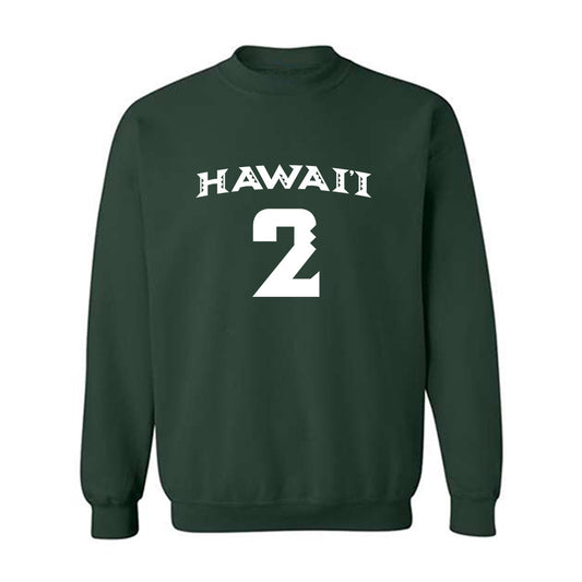 Hawaii - NCAA Women's Volleyball : Victoria Leyva - Replica Shersey Crewneck Sweatshirt-0