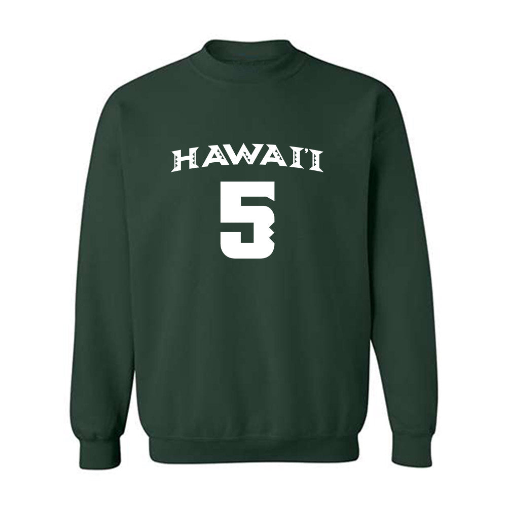 Hawaii - NCAA Women's Volleyball : Jacyn Bamis - Replica Shersey Crewneck Sweatshirt-0
