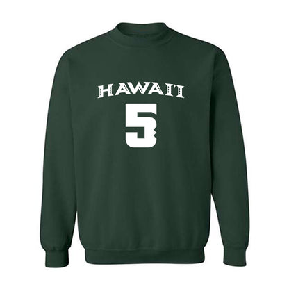 Hawaii - NCAA Women's Volleyball : Jacyn Bamis - Replica Shersey Crewneck Sweatshirt-0