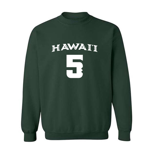 Hawaii - NCAA Women's Volleyball : Jacyn Bamis - Replica Shersey Crewneck Sweatshirt-0
