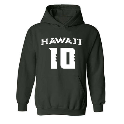 Hawaii - NCAA Women's Volleyball : Katherine Lang - Replica Shersey Hooded Sweatshirt