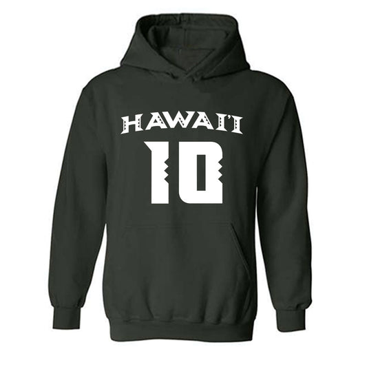 Hawaii - NCAA Women's Volleyball : Katherine Lang - Replica Shersey Hooded Sweatshirt