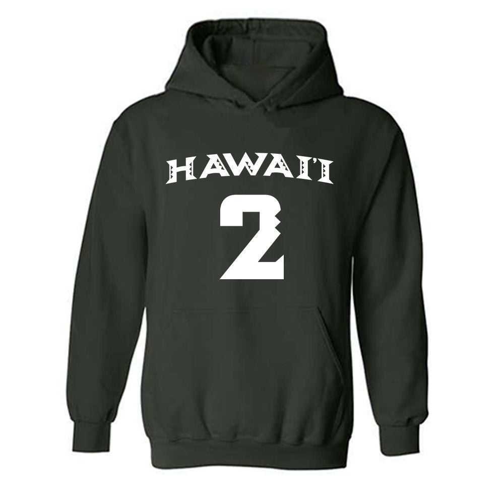 Hawaii - NCAA Women's Volleyball : Victoria Leyva - Replica Shersey Hooded Sweatshirt-0