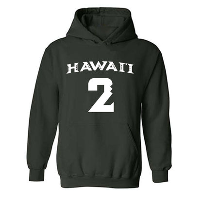 Hawaii - NCAA Women's Volleyball : Victoria Leyva - Replica Shersey Hooded Sweatshirt-0