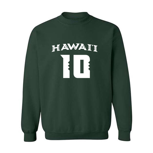 Hawaii - NCAA Women's Volleyball : Katherine Lang - Replica Shersey Crewneck Sweatshirt-0