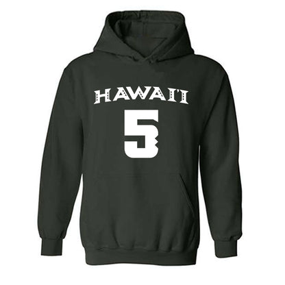 Hawaii - NCAA Women's Volleyball : Jacyn Bamis - Replica Shersey Hooded Sweatshirt-0