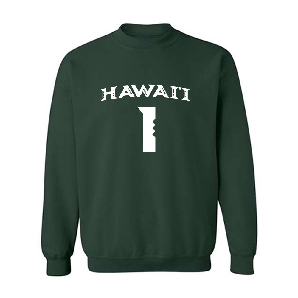 Hawaii - NCAA Women's Volleyball : Stella Adeyemi - Replica Shersey Crewneck Sweatshirt-0