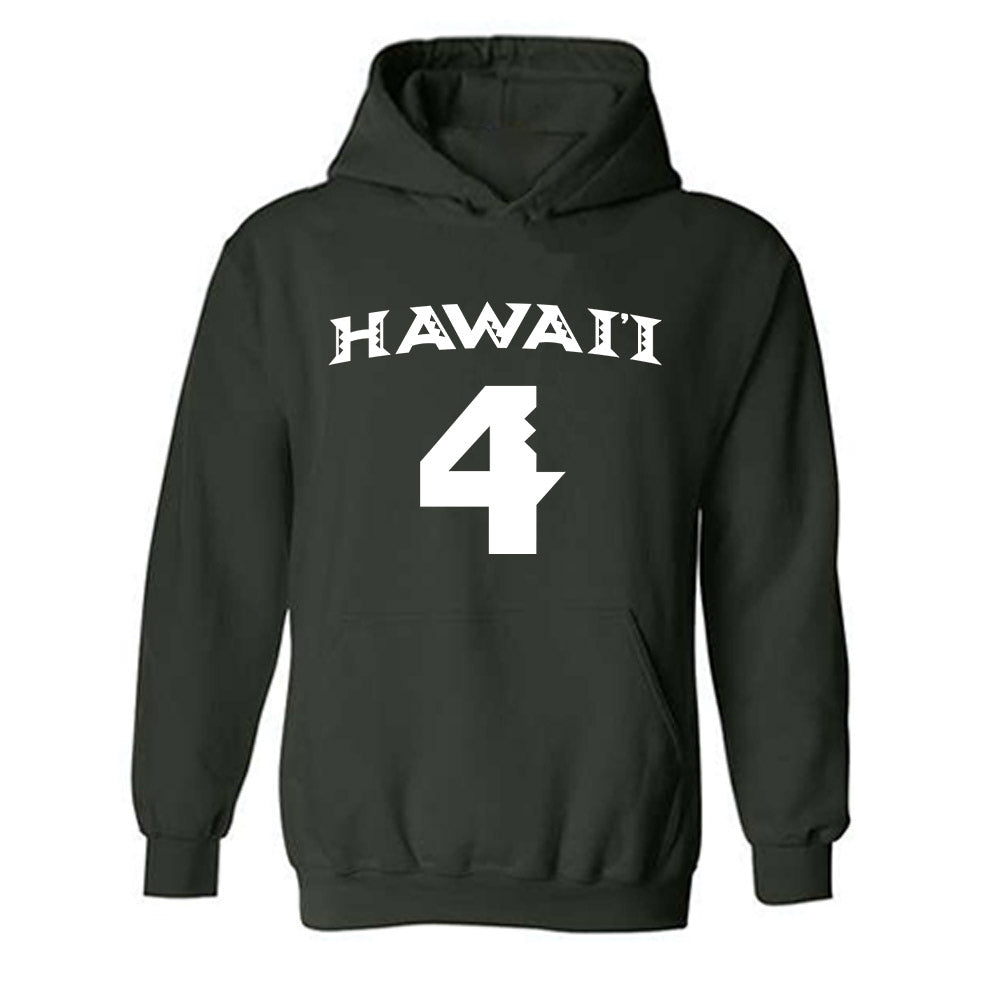 Hawaii - NCAA Women's Volleyball : Jackie Matias - Replica Shersey Hooded Sweatshirt-0