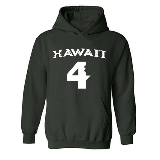 Hawaii - NCAA Women's Volleyball : Jackie Matias - Replica Shersey Hooded Sweatshirt-0