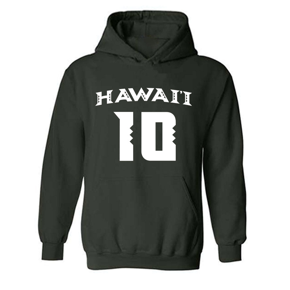 Hawaii - NCAA Women's Volleyball : Katherine Lang - Replica Shersey Hooded Sweatshirt-0