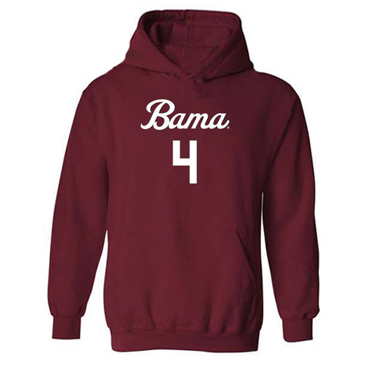 Alabama - NCAA Women's Volleyball : Jordyn Towns - Replica Shersey Hooded Sweatshirt