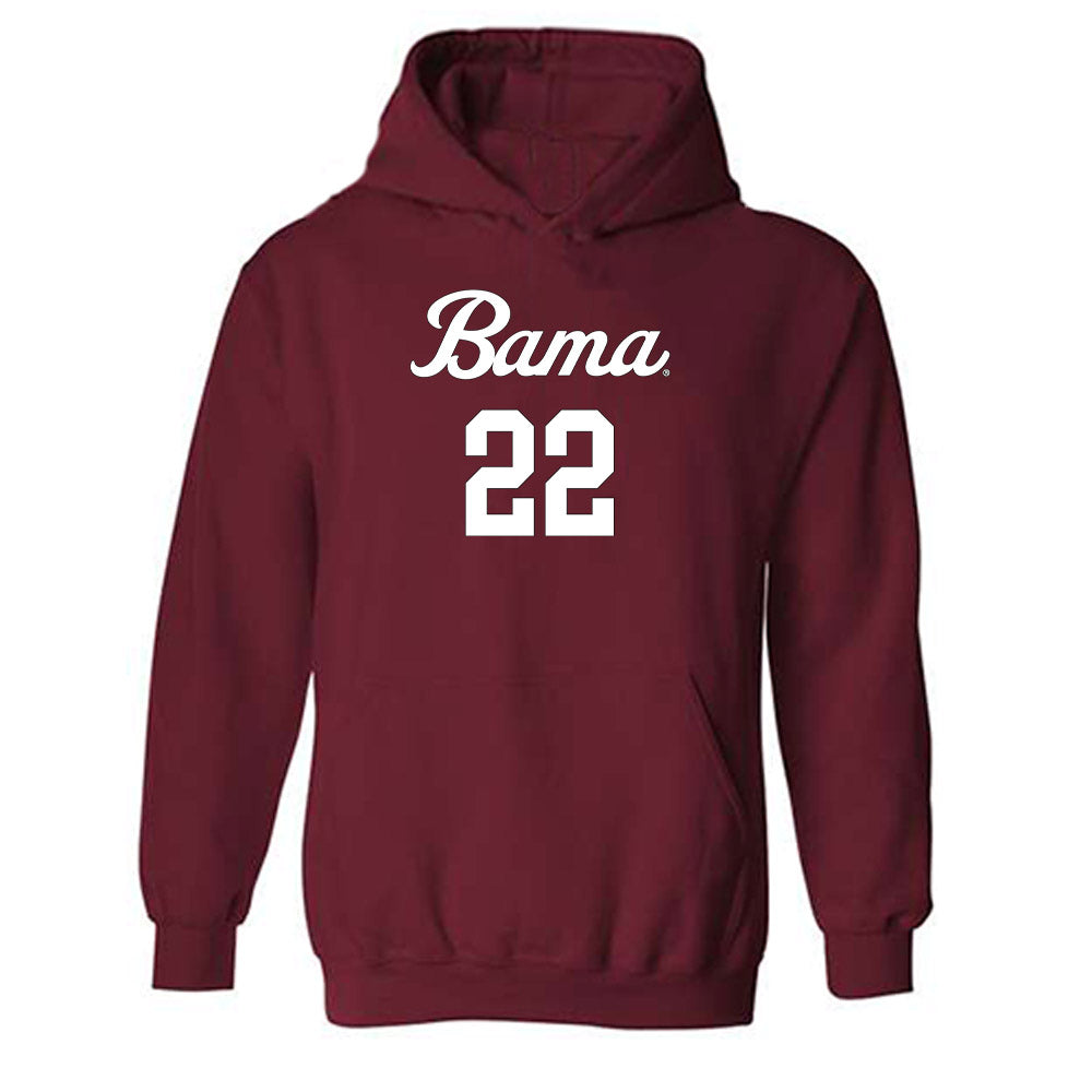 Alabama - NCAA Women's Volleyball : Kyla Dunaway - Replica Shersey Hooded Sweatshirt