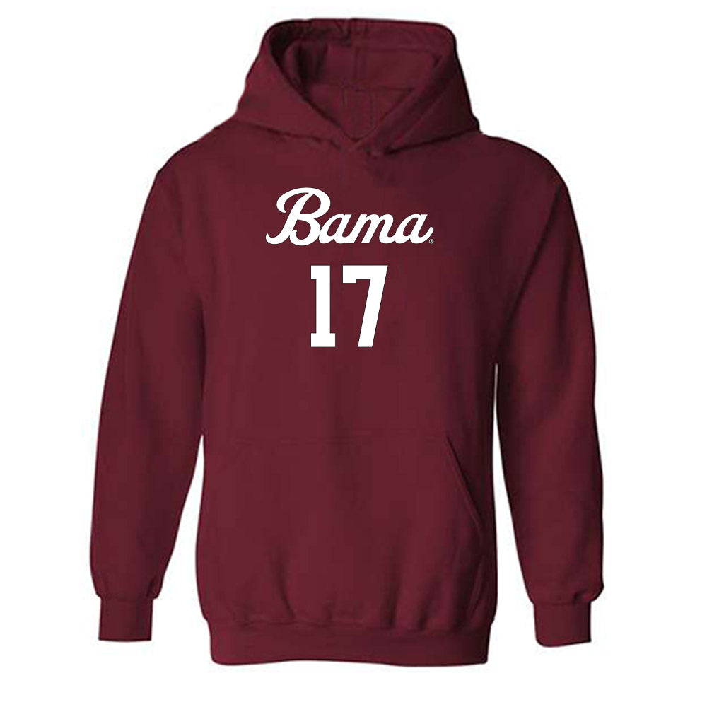 Alabama - NCAA Women's Volleyball : Paris Thompson - Replica Shersey Hooded Sweatshirt