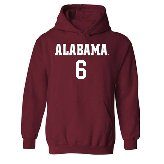 Alabama - NCAA Women's Soccer : Kiley Kukan - Replica Shersey Hooded Sweatshirt-0