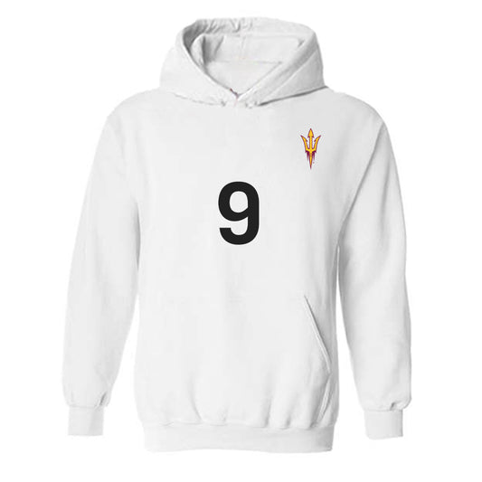 Arizona State - NCAA Women's Soccer : Kierra Blundell - Replica Shersey Hooded Sweatshirt