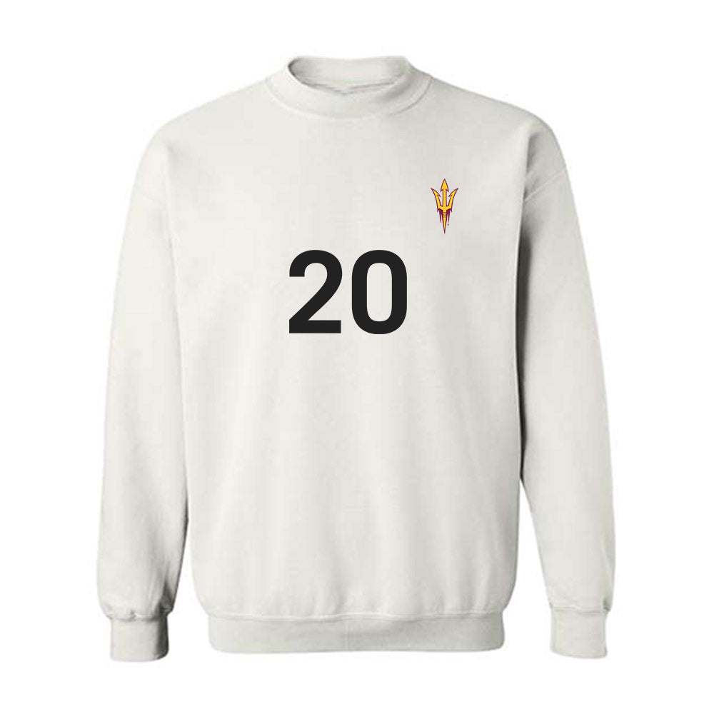 Arizona State - NCAA Women's Soccer : Cameron Valladares - Replica Shersey Crewneck Sweatshirt