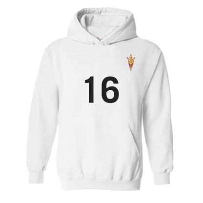 Arizona State - NCAA Women's Soccer : Pauline Nelles - Replica Shersey Hooded Sweatshirt
