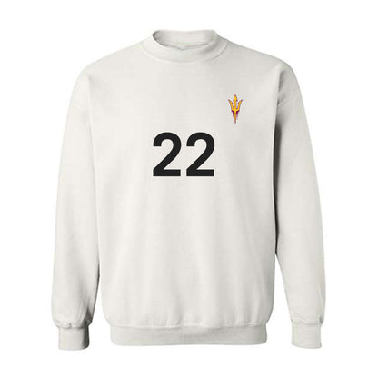 Arizona State - NCAA Women's Soccer : Oona Hartman - Replica Shersey Crewneck Sweatshirt-0