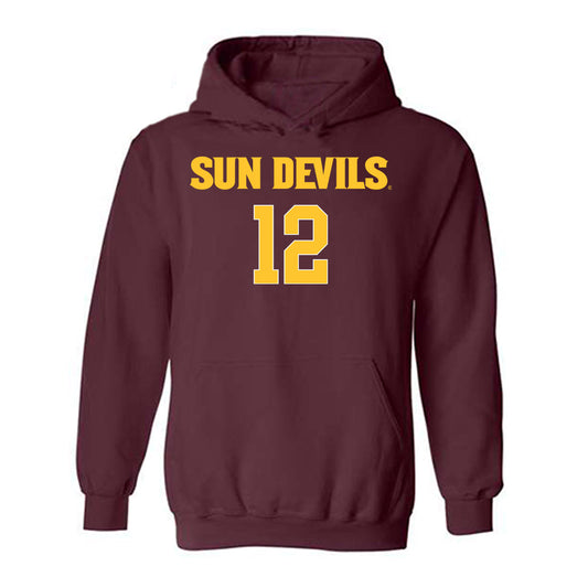 Arizona State - NCAA Women's Volleyball : Argentina Ung - Replica Shersey Hooded Sweatshirt