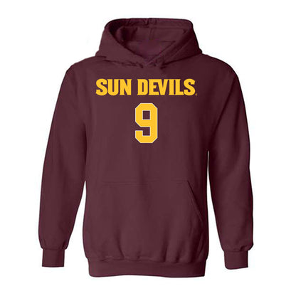 Arizona State - NCAA Women's Volleyball : Maila Ribeiro - Replica Shersey Hooded Sweatshirt-0