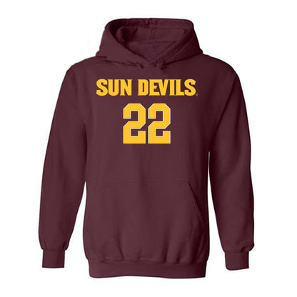 Arizona State - NCAA Women's Volleyball : Bailey Miller - Replica Shersey Hooded Sweatshirt