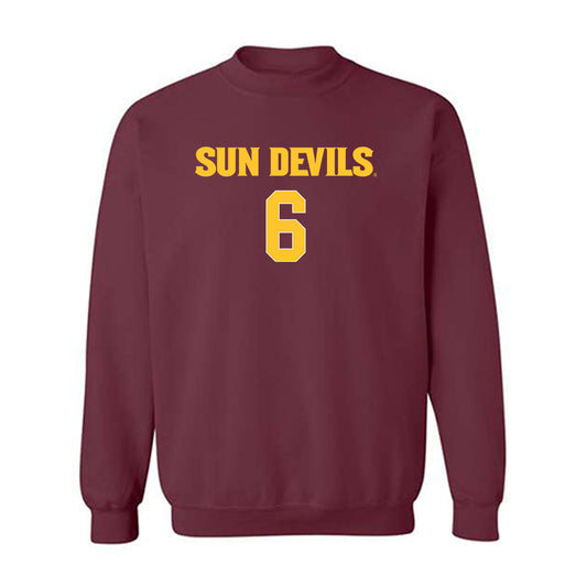 Arizona State - NCAA Women's Volleyball : Jadyn Wilgus - Replica Shersey Crewneck Sweatshirt