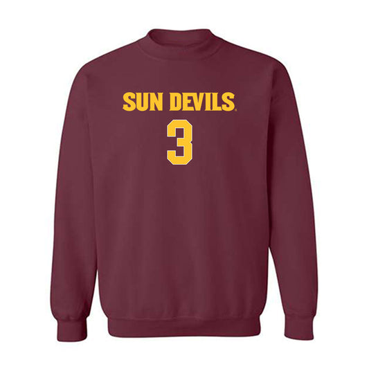 Arizona State - NCAA Women's Volleyball : Tatum Parrott - Replica Shersey Crewneck Sweatshirt-0