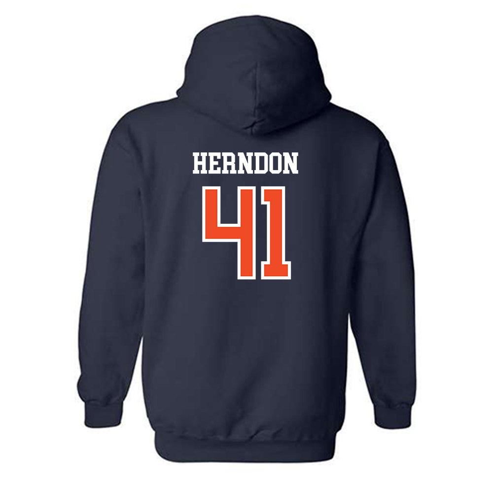 Auburn - NCAA Softball : Abby Herndon - Generic Shersey Hooded Sweatshirt-1