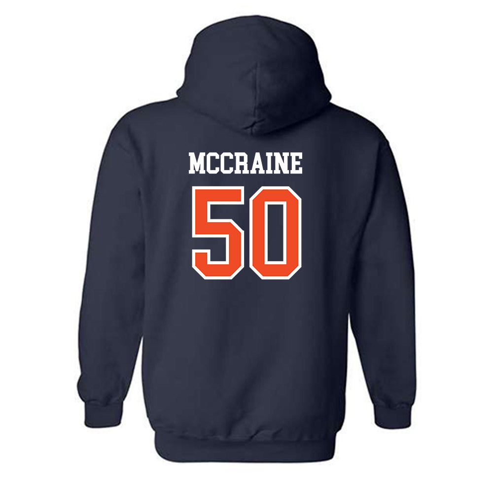 Auburn - NCAA Baseball : Brandon McCraine - Generic Shersey Hooded Sweatshirt-1