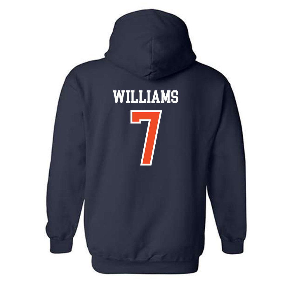 Auburn - NCAA Men's Basketball : CJ Williams - Generic Shersey Hooded Sweatshirt-1