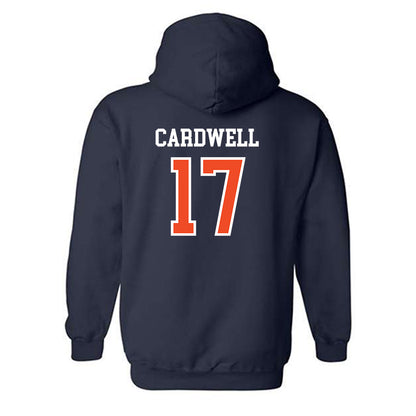 Auburn - NCAA Men's Basketball : Drake Cardwell - Generic Shersey Hooded Sweatshirt