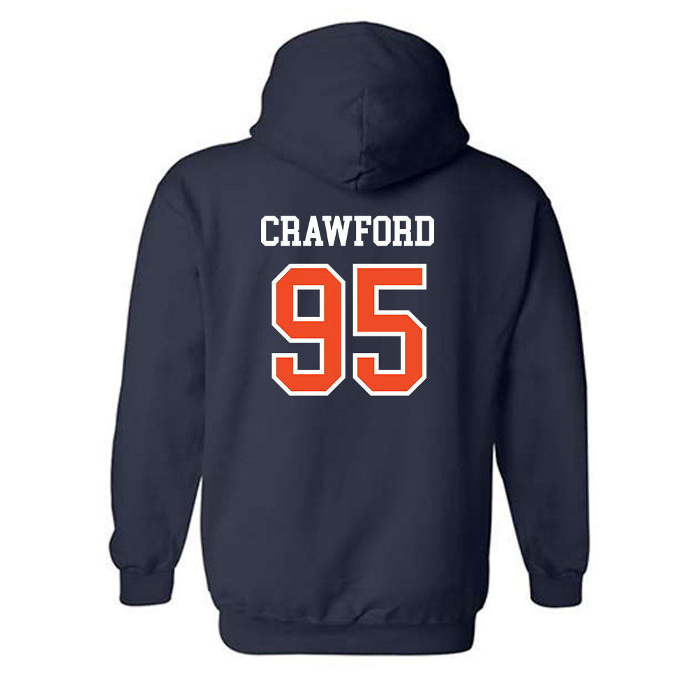 Auburn - NCAA Football : Jourdin Crawford - Generic Shersey Hooded Sweatshirt-1