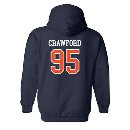 Auburn - NCAA Football : Jourdin Crawford - Generic Shersey Hooded Sweatshirt-1