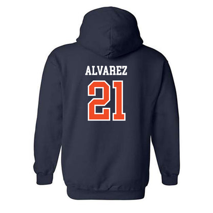Auburn - NCAA Baseball : Andreas Alvarez - Generic Shersey Hooded Sweatshirt-1
