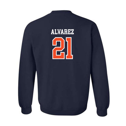 Auburn - NCAA Baseball : Andreas Alvarez - Generic Shersey Crewneck Sweatshirt-1