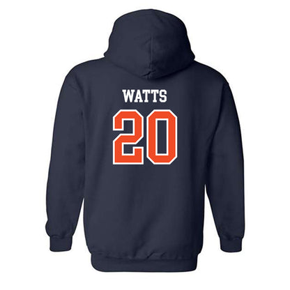 Auburn - NCAA Baseball : Dylan Watts - Generic Shersey Hooded Sweatshirt