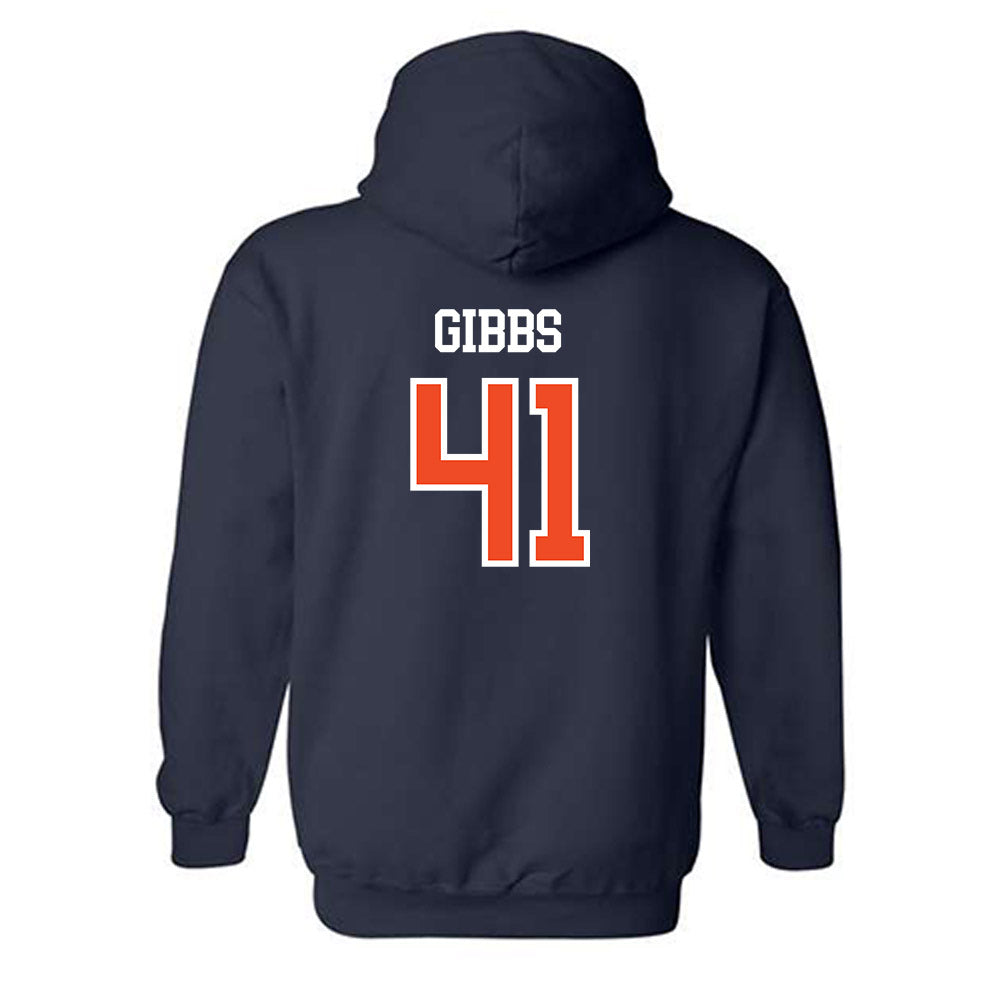 Auburn - NCAA Football : Connor Gibbs - Generic Shersey Hooded Sweatshirt-1