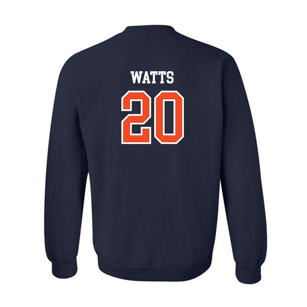 Auburn - NCAA Baseball : Dylan Watts - Generic Shersey Crewneck Sweatshirt