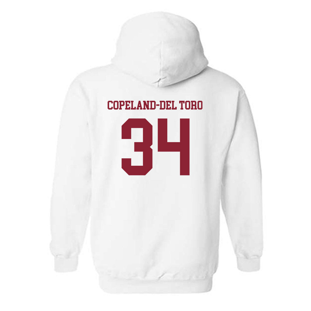 Boston College - NCAA Men's Soccer : Bryce Copeland-Del Toro - Replica Shersey Hooded Sweatshirt-1
