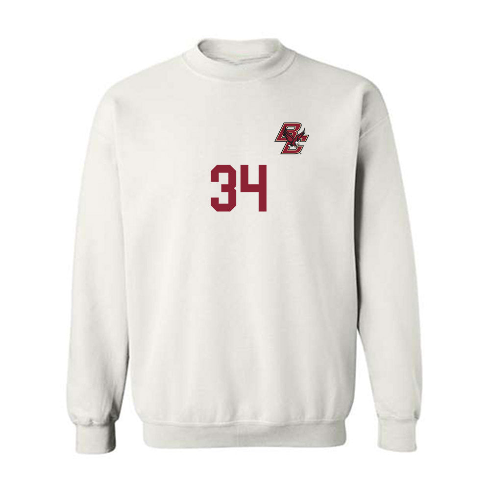 Boston College - NCAA Men's Soccer : Bryce Copeland-Del Toro - Replica Shersey Crewneck Sweatshirt-0